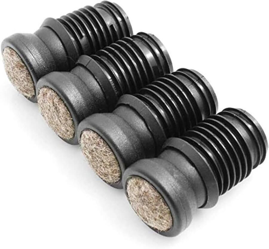 Stoelglijders 4-delige set voor binnenbuis-Ø 13 5-14 mm vilt meubelglijders scharnierglijders viltglijders vloerbescherming vloerbeschermende vloerglijders om in te steken