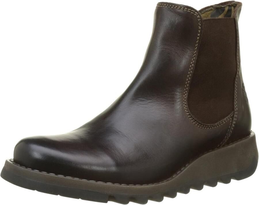 Stoere Dames Chelsea Boots met Plateauzool