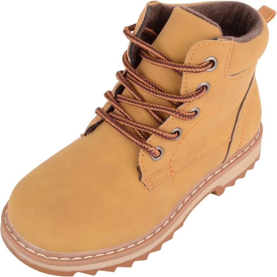 Stoere Jongens Laarzen Hoge Top Wandelschoenen met Vetersluiting PU Leer