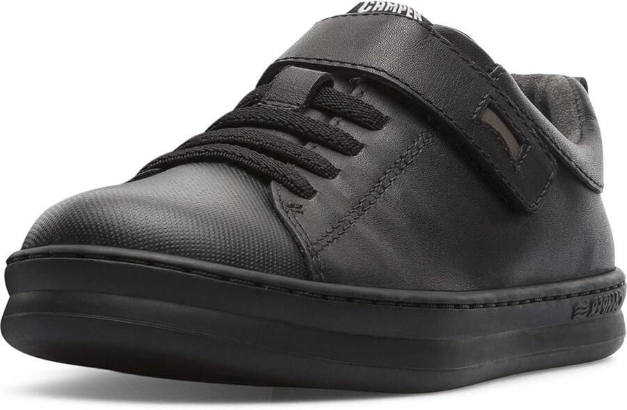 Sportieve Zwarte Jongens Sneakers met Stevige Zool