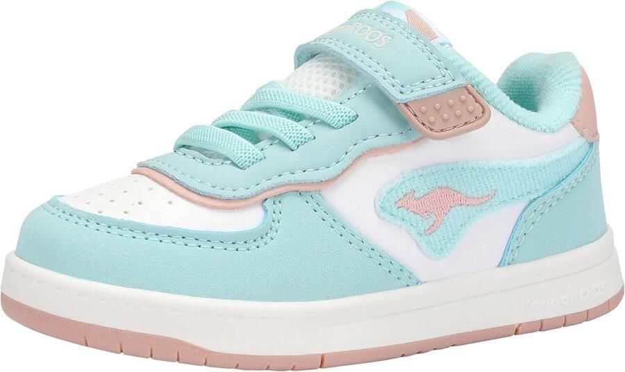 Comfortabele Meisjes Sneakers met Klittenband en Elastische Veters
