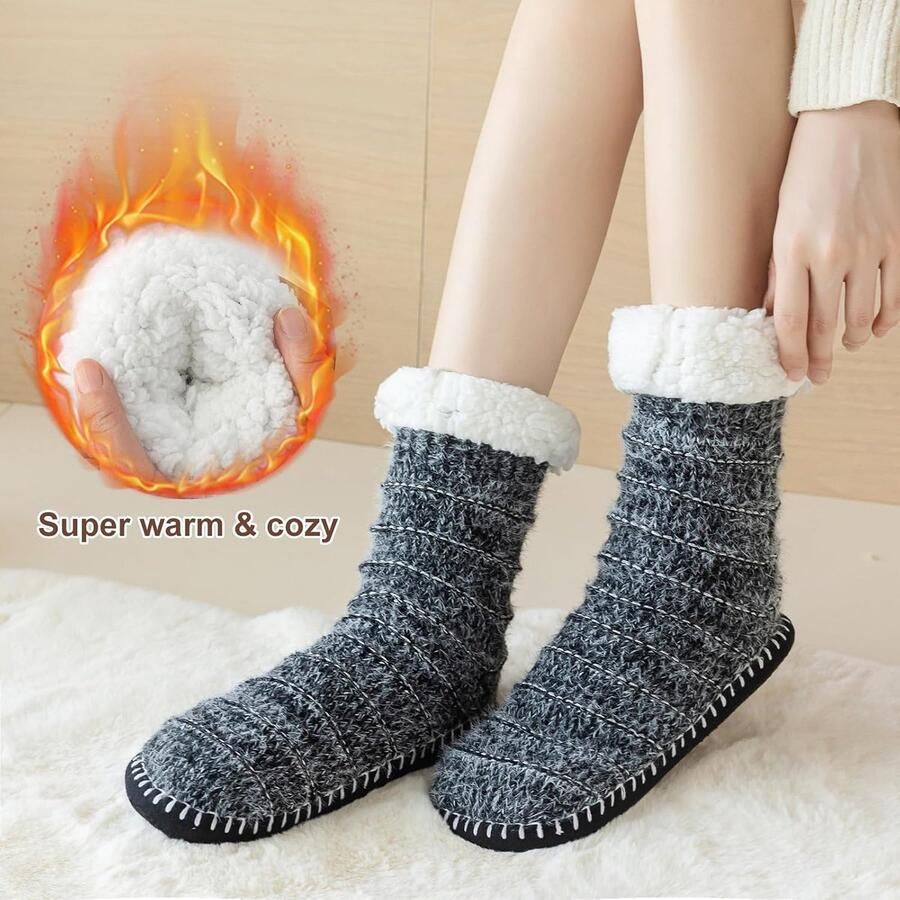 Stopper sokken knuffelsokken huissokken dames winter