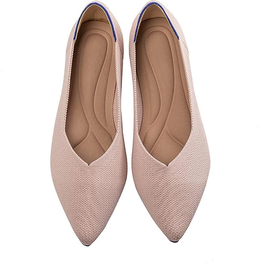 Allecto Dames Ballet Flats Casual Elegante Schoenen Zwart Beige Rood Opvouwbare Ballerina's Comfortabele Instappers Geschikt voor Wande