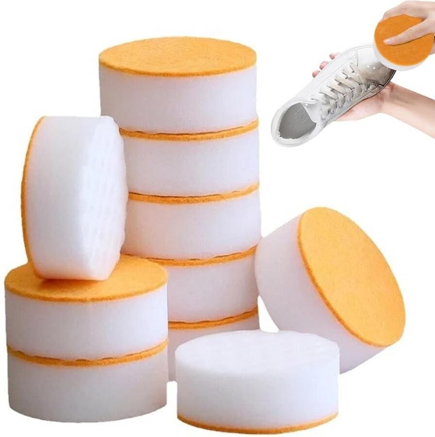 Dailygoody Premium Sneaker Cleaner Sneakerreiniger Krachtige vlekverwijdering 10 stuks Microvezel Geschikt voor sneakers canvas en leer