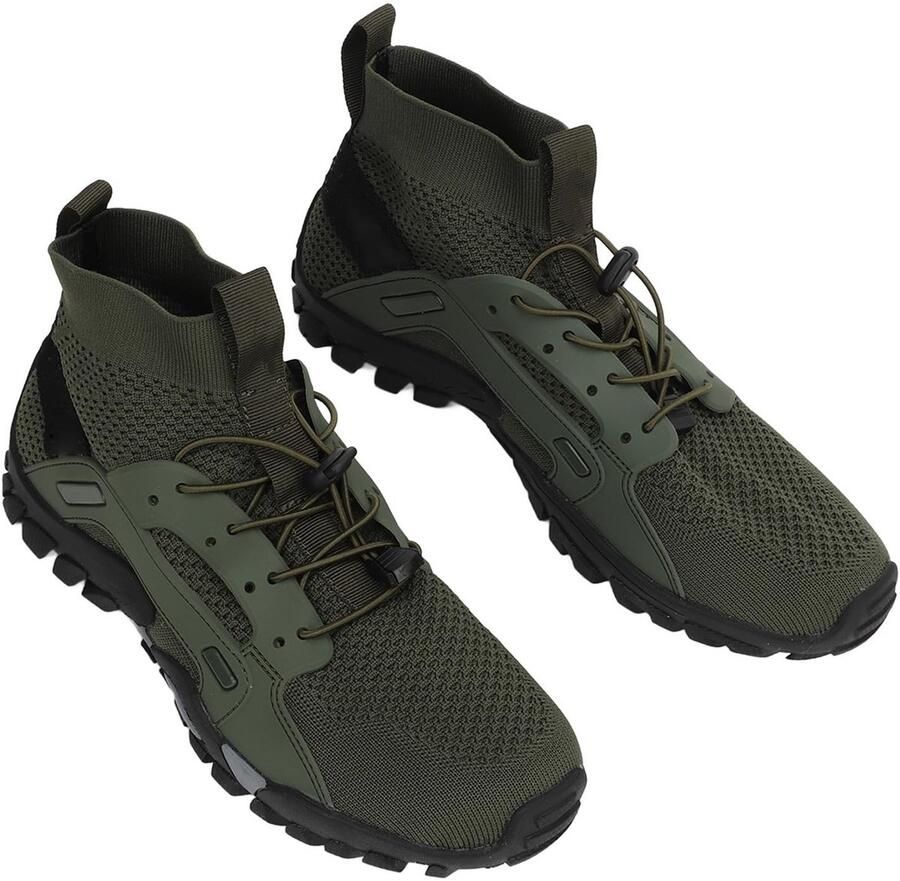 Dailygoody Wading Shoes Ademend Shock Absorberend Anti-Slip Wandelschoenen Voor Vissen Comfortabel en Duurzaam Voor Mannen Zwart