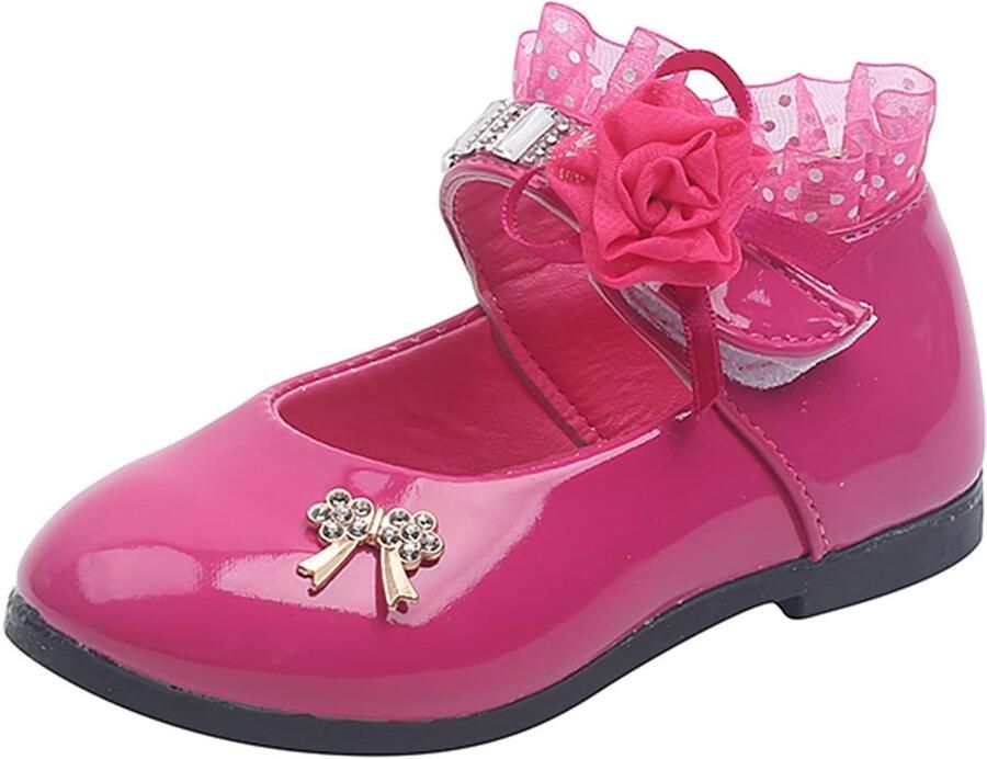 Store_8 Prinses jurk schoenen Bloem Mary Jane Flats Schattig en stijlvol Geschikt voor bloemenmeisjes Perfect voor bruiloften Sierlijk