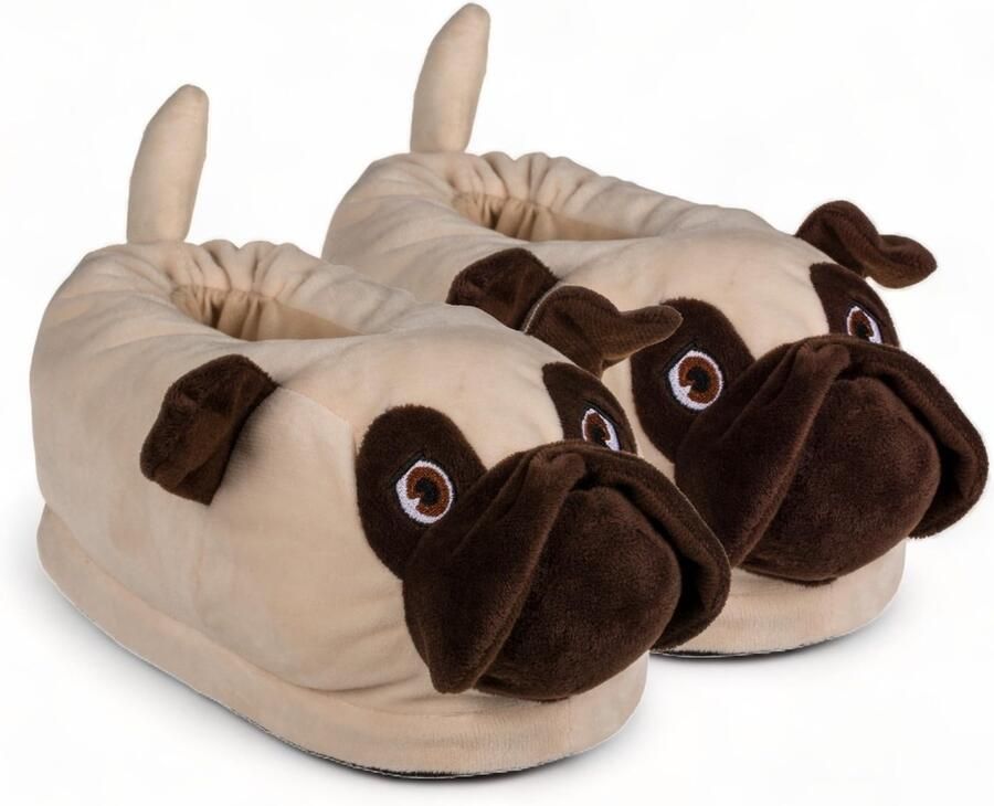 Dailygoods- Pantoffels Super Comfortabel Pluche Antislip 100% Zacht Polyester Velours Behaaglijk Ideaal voor Koude Dagen Slippers
