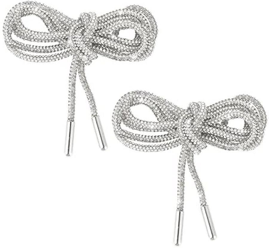 Strass Schoen Veters Glitter met Diamanten voor Sneakers en Kleding Accessoires