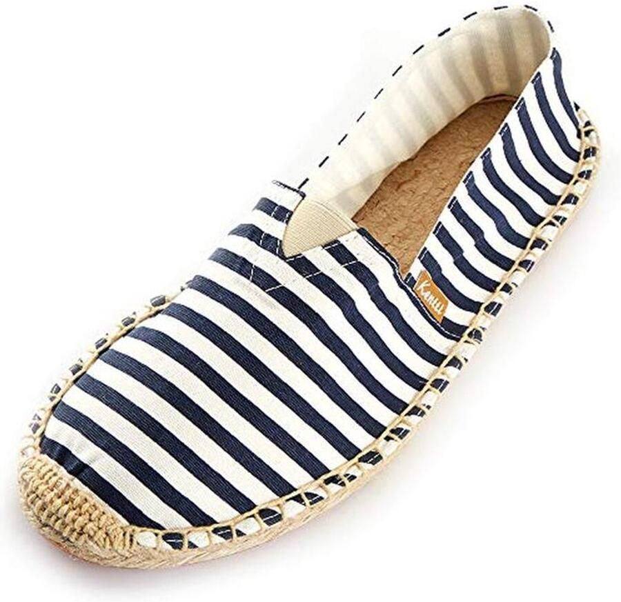 Streep Slip On Espadrilles voor Heren