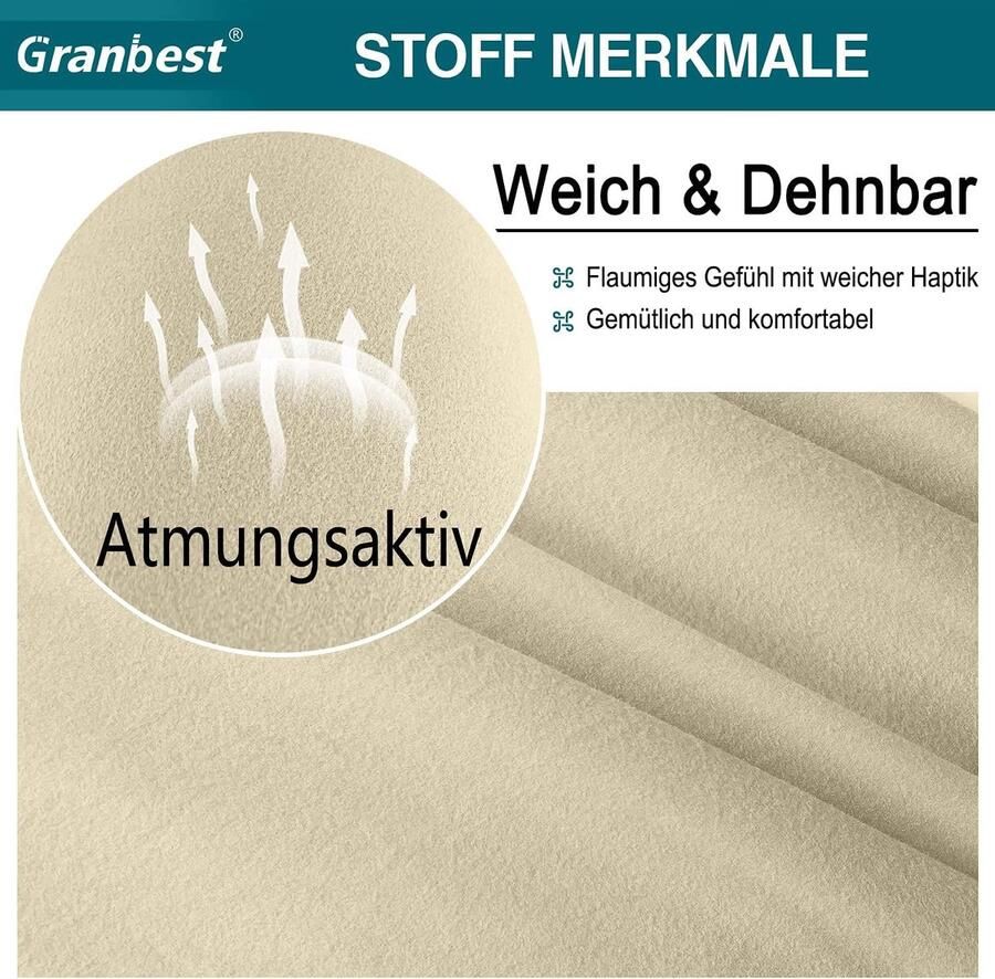 Stretch 2-zitshoes bankovertrek zachte microvezel antislip bankovertrek elastaan meubelbescherming voor honden en huisdieren 2-zits beige