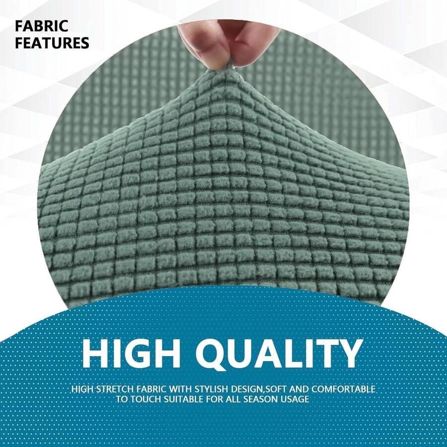 Stretch Bankhoes 1 Zit Universele Bankhoezen Met Armleuningen Elastische Sofahoes Voor Woonkamer Krasbestendig Sofa Meubelhoes Voor Huisdier Vriendelijke Groen