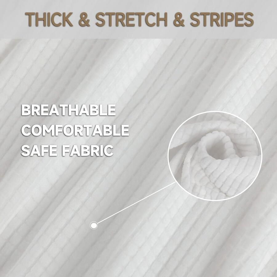 Stretch Bankhoes 2 Zits Elastische Bankhoezen Voor Woonkamer Universele Rekbare Armsteun Sofahoes Krasbestendig Meubelhoes Voor Bank Wit