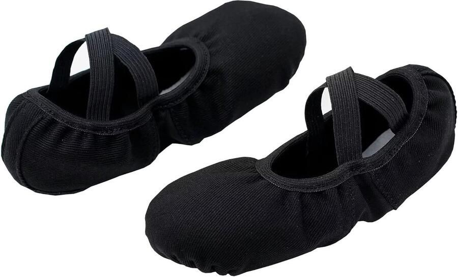 Stretch Canvas Dance Slipper Ballet Schoen met Split Zool