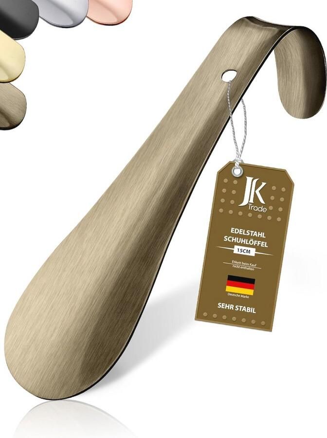 Sturdy Stainless Steel Shoehorn Back-Friendly Modern Design for Easy Use