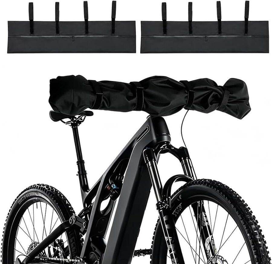 Stuurbeschermhoes voor e-bike 2 stuks transportbeschermingsset scheurbestendige stuurbescherming e-bike transportbescherming voor fietsendrager waterdicht vochtbestendig stofdicht