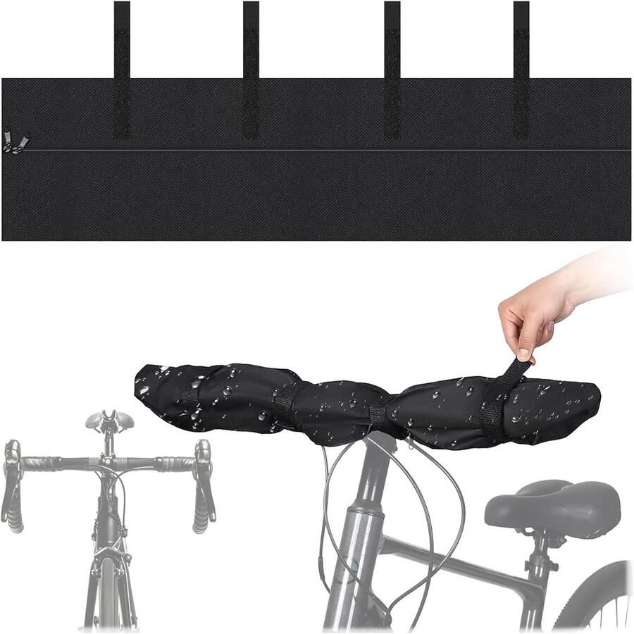 Stuurbeschermhoes voor e-bike fietstransportbescherming beschermhoes fiets waterdicht en stofdicht fietsstuurbescherming voor alle fietssturen voor handgrepen krasbescherming bij