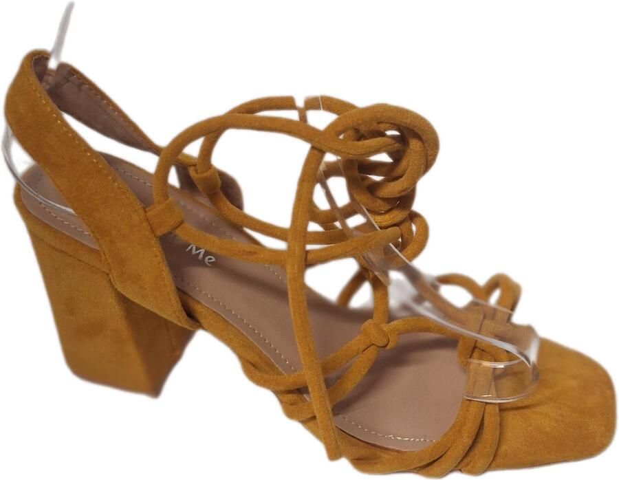 SUPER ME PUMP YELLOW IMITATIE SUEDE