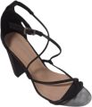 SUPER ME SANDAL MET BLACK STRINGS EN GESPSLUITING - Zwart