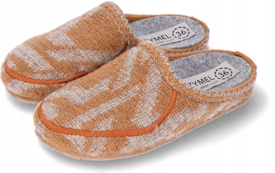 Szymel Dames Pantoffels Handgemaakt Wol Antislip Zool