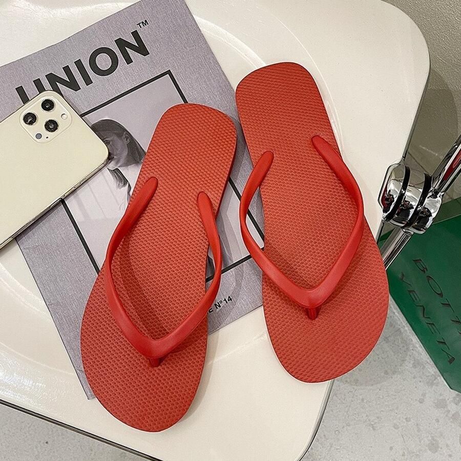 Tabi teenslippers met gesplitste teen voor en sneldrogende sportieve sandalen voor strand zwem douchen en de sportschool Wijnrood L 39