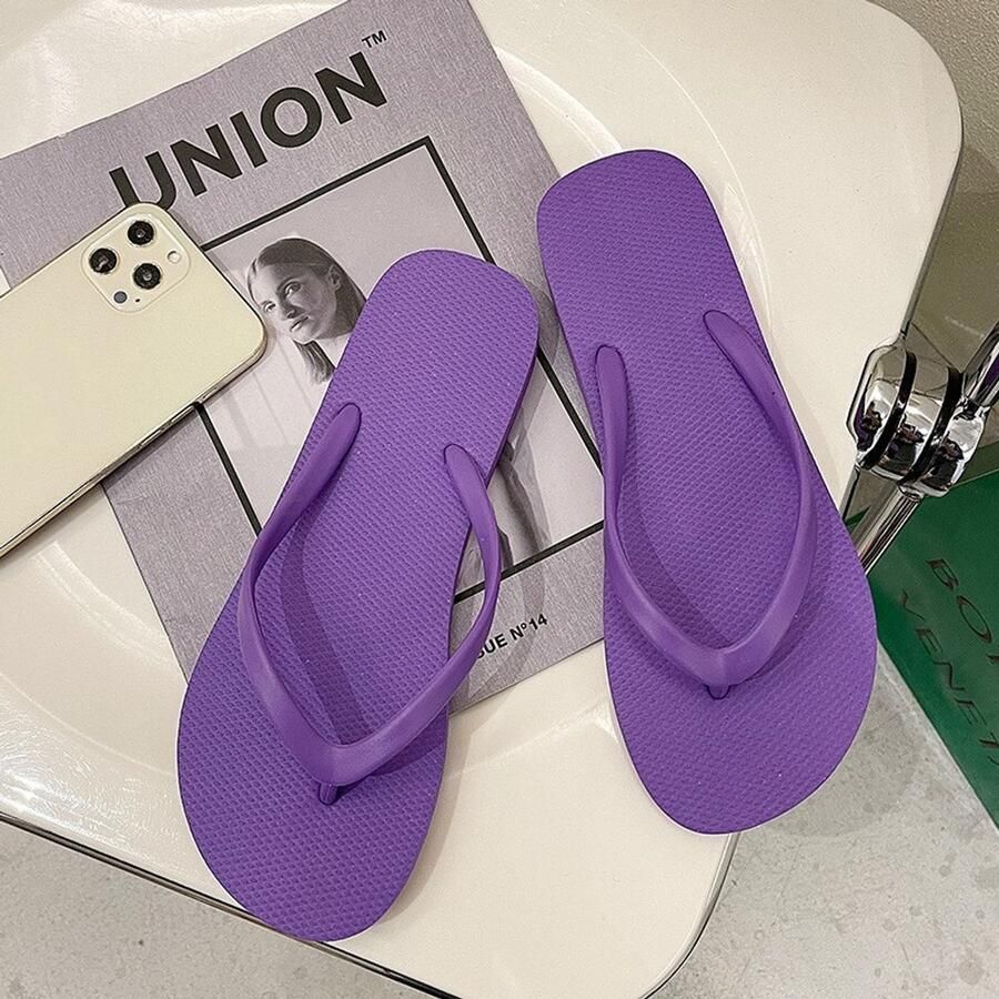 Tabi teenslippers met gesplitste teen voor en sneldrogende sportieve sandalen voor strand zwem douchen en de sportschool paars L 39