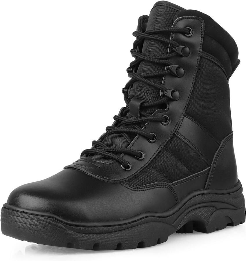 Tactische Laarzen Heren Lichtgewicht Leger- en Militaire Stijl Werklaarzen met Zijrits