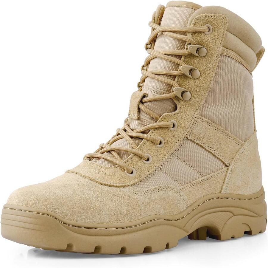 Tactische militaire laarzen met rits voor heren Duurzame en antislip schoenen voor gebruik in elk terrein