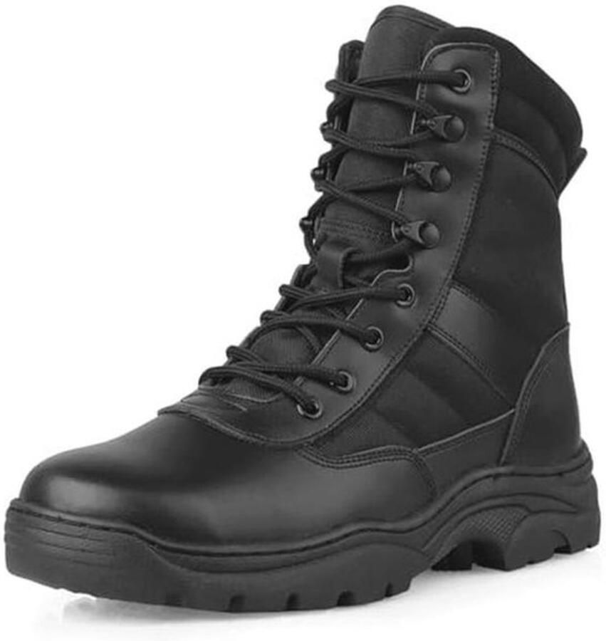 Tactische Militaire Laarzen met Zijrits voor Mannen Duurzame Anti-slip Beveiliging Laarzen voor Combat en Woestijn