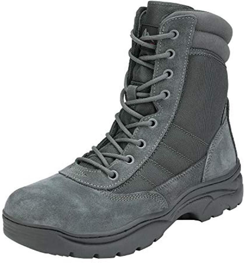 Tactische werklaarzen voor heren Leren gevechtslaarzen voor motorfietsen