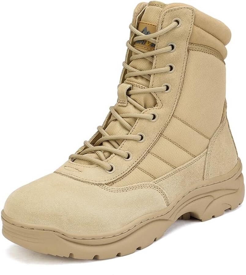 Tactische werklaarzen voor heren Leren gevechtslaarzen voor motorfietsen