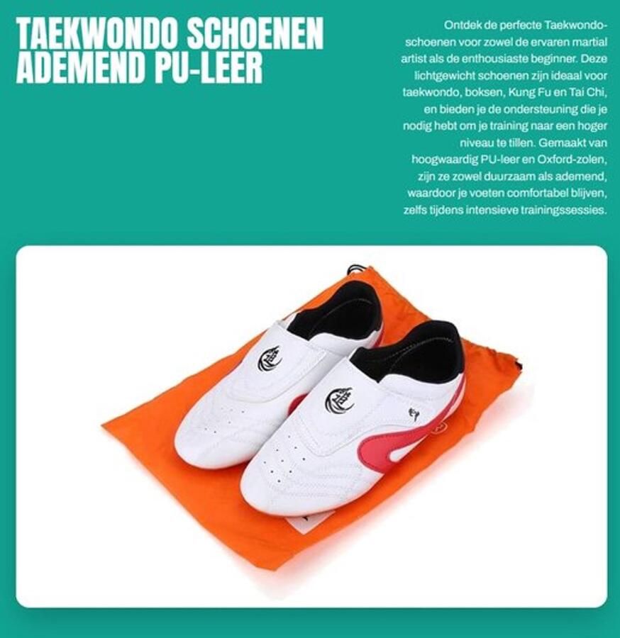 Taekwondo Schoenen ademend PU-leer lichtgewicht multifunctioneel voor boksen Kung Fu Oxford-zolen duurzaam en sterk Vechtschoenen