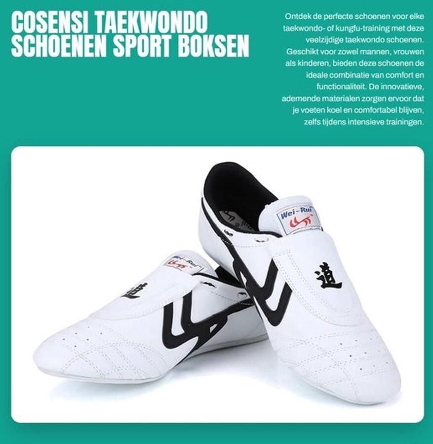 Taekwondo Schoenen Antislip Vechtsport Schoenen Sport Boksen Kung Fu TaiChi Ademend Materiaal Rubberen Zolen Vechtsportschoenen