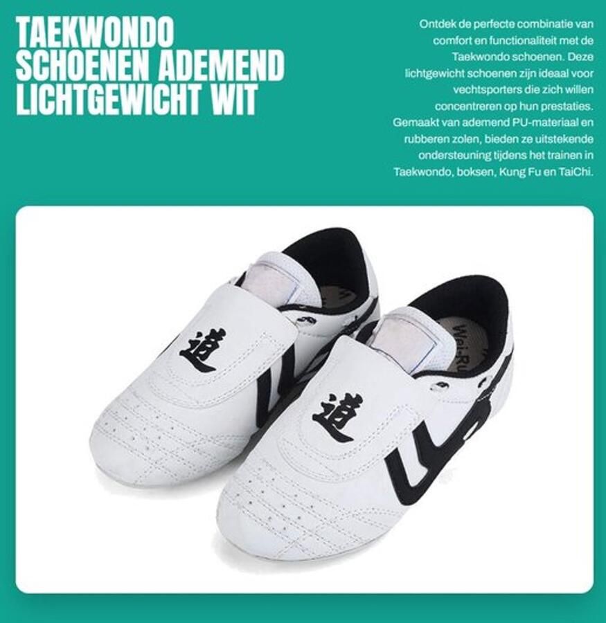 Taekwondo Schoenen Lichtgewicht Ademend Antislip Rubberzool Innovatief Ontwerp Geschikt voor Kinderen en Tieners Comfortabele Draagervaring Martial Arts Schoenen