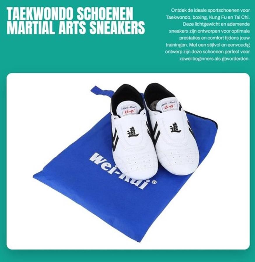 Taekwondo Schoenen Lichtgewicht Vechtsport Schoenen Antislip Zolen Ade d Materiaal Innovatief Ontwerp Geschikt voor Karate TaiChi Martial Arts Schoenen