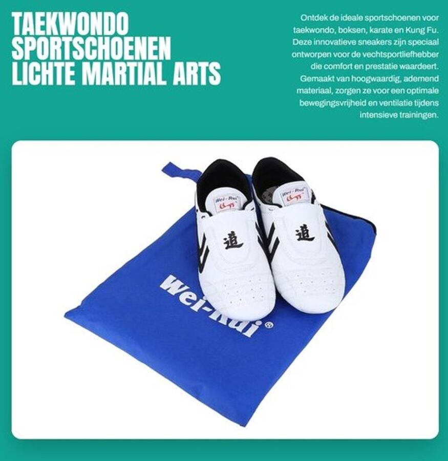 Taekwondo Schoenen Lichtgewicht Vechtsport Schoenen Martial Arts Sneakers Ade d Materiaal Rubber Zool Innovatief Ontwerp