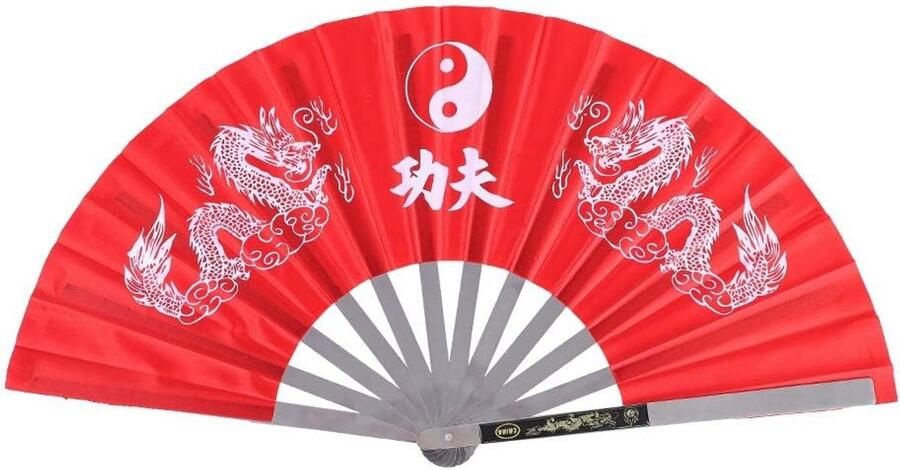 Tai-chi fan Chinese Kung Fu Fan Martial Arts Foldable Dance Fan Stainless Steel Kung Fu Equipment