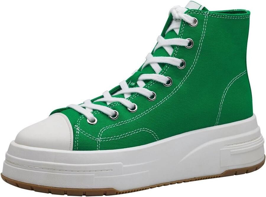 Tamaris Dames Hoge Sneakers met Veel Wit Stijlvol en Comfortabel