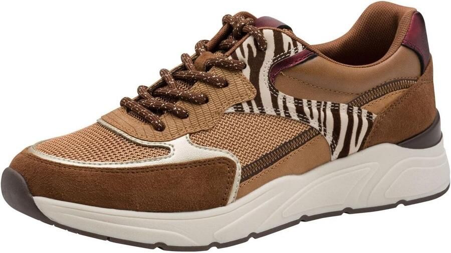 Tamaris Dames Sneakers Laag Stijlvolle Witte Casual Sportschoenen