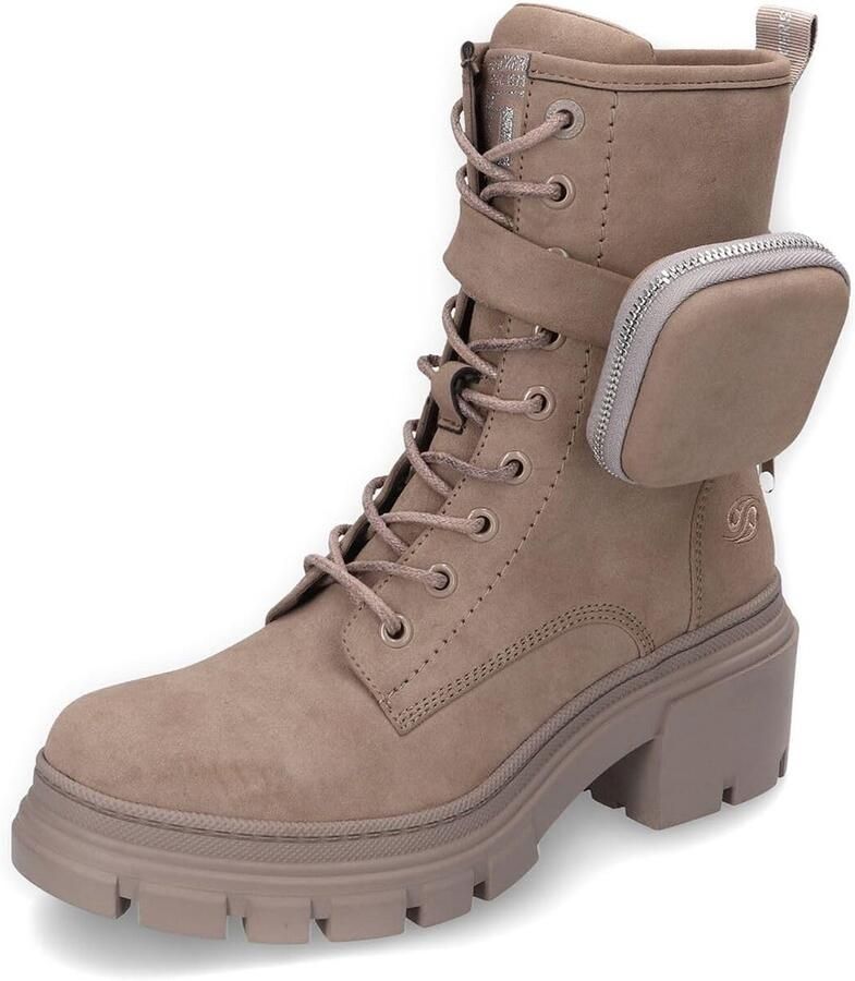 Taupe Veterboots met Tasje voor Dames