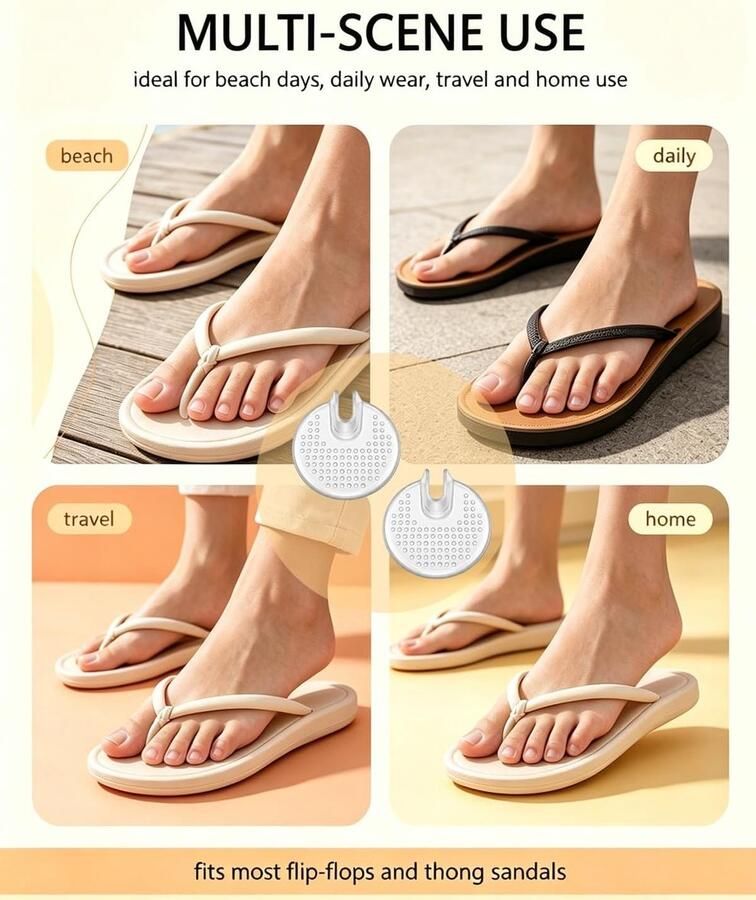 Teenbescherming met siliconen pads 8 stuks transparant voor optimaal comfort en blaarpreventie bij sandalen en flip-flops