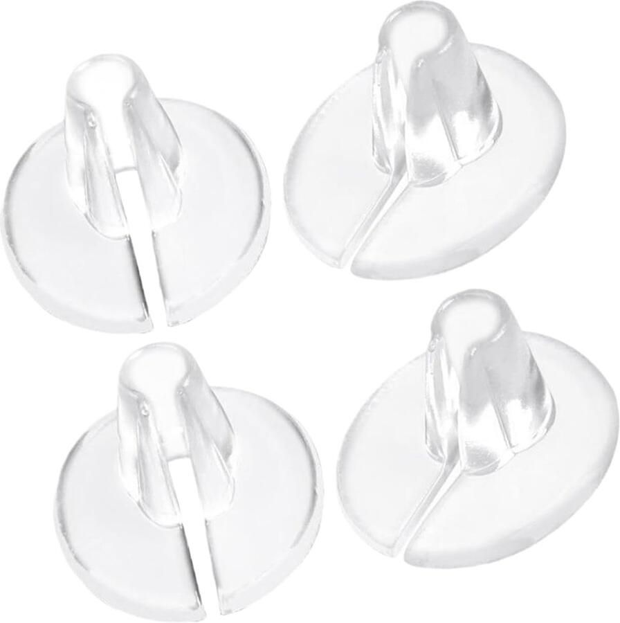 Teenkussens voor Slippers Comfortkussens Teenslippers Strand Wandelen Lijmloze Ondersteuning 2 Paar Transparant