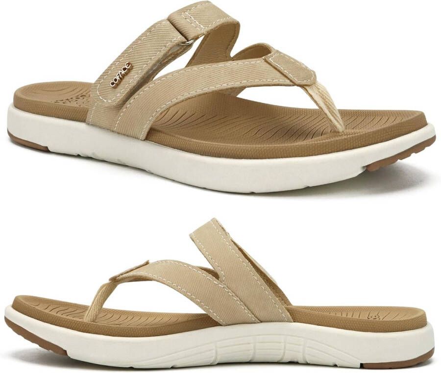 Teenslippers Dames Comfortabel Orthopedisch Open Teen Zomer Sandalen