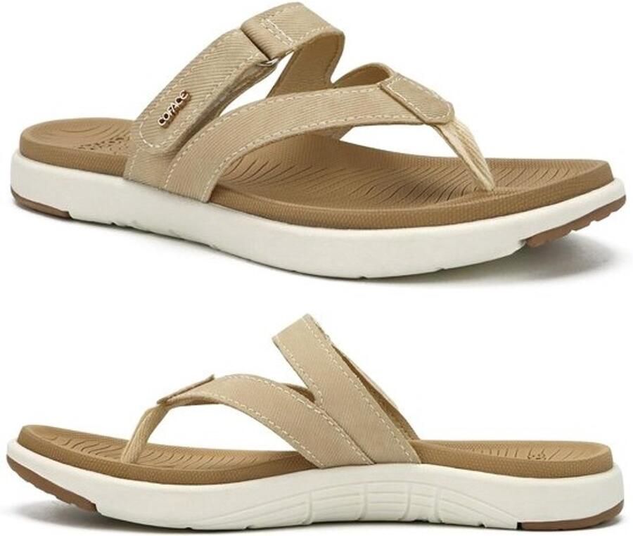 Teenslippers Dames Comfortabel Orthopedisch Open Teen Zomer Sandalen