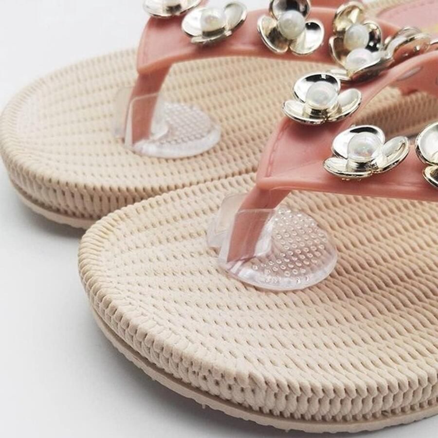 Teenslippers en Siliconen Gel Transparant Antislip Voetkussens Teenbescherming Geschikt voor en nen 6 paar PV flip-flops Comfortabel Duurzaam Zomerse schoenen met teenbescherming