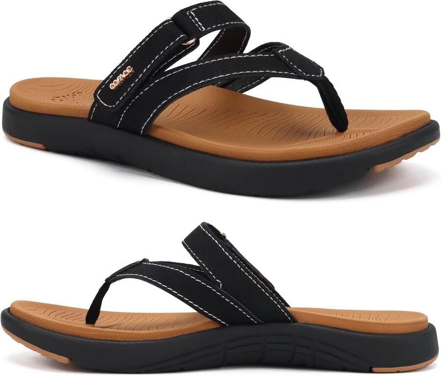 Teenslippers Dames Orthopedische Comfortabele Flip Flops voor Zomer Strand en Zwembad Antislip Rubberen Zool