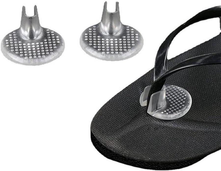 Teenslippers 6 Paar Siliconen Gel Antislip Transparant Teenbescherming Voetkussens Flip-flops