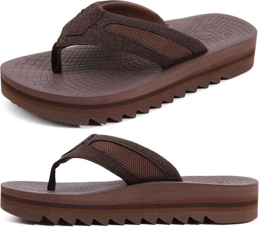 Teenslippers Heren met Boogsteun en Kussen voor Comfortabele Wandelsandalen