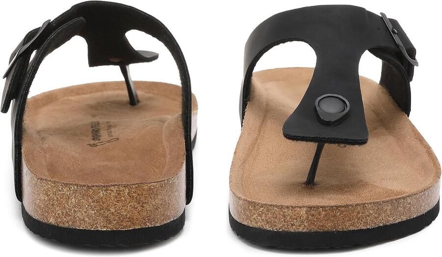 Teenslippers Met Orthotische Voetboogondersteuning Verstelbare Gespbandjes en Kurk Voetbed Antislip Zomerslipper