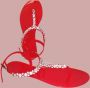 Merkloos Sans marque Teenslippers met strass en enkelbandjes - Thumbnail 2