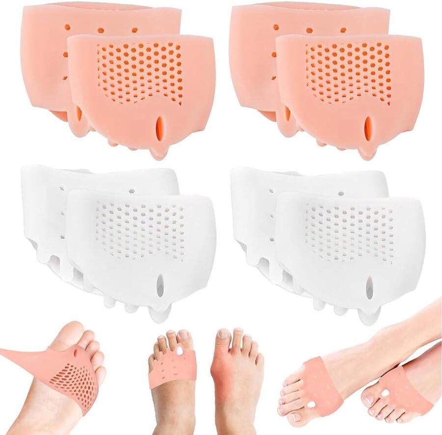 Teenslippers van siliconen voor vrouwen 4 paar hamerteenslippers